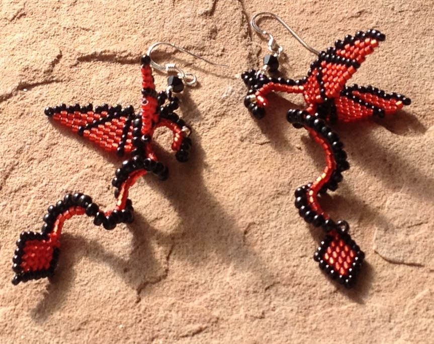 New Dragon Earrings! And a Tutorial!